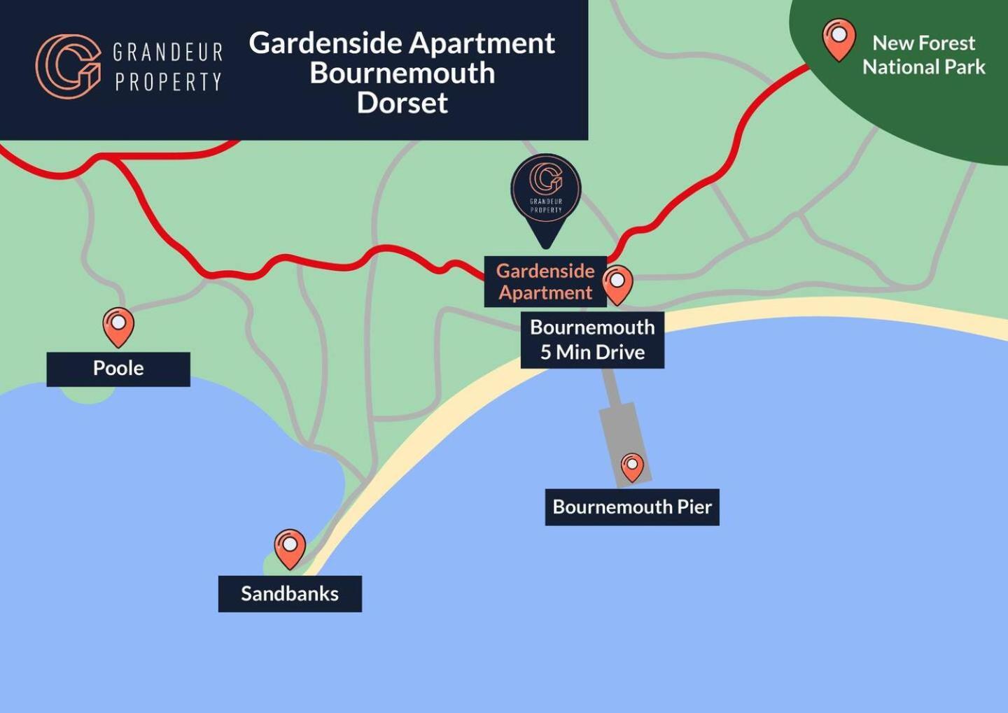 The Gardenside Apartment By Grandeur Property 伯恩茅斯 外观 照片